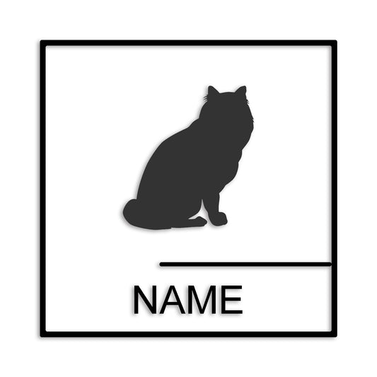 メインクーン 文字入れ可能 ペット 猫 カッティング ステッカー (st-144-174)