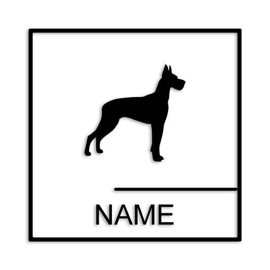 グレートデン 文字入れ可能 カッティングステッカー st-144-19