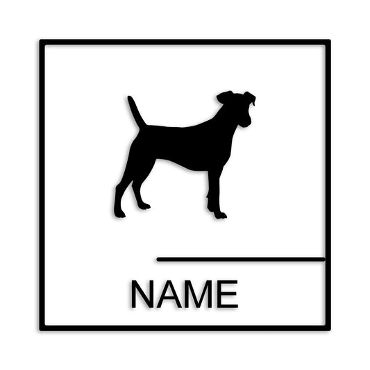 スムースフォックステリ 文字入れ可能 ペット 犬 カッティング ステッカー (st-144-39)