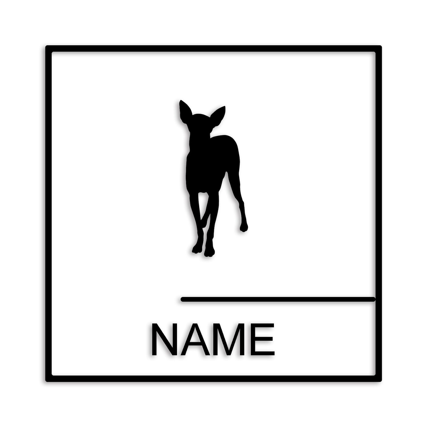 イタリアングレーハウンド 文字入れ可能 ペット 犬 カッティング ステッカー (st-144-4)