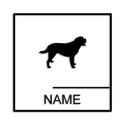 セントバーナード 文字入れ可能 ペット 犬 カッティング ステッカー (st-144-40)