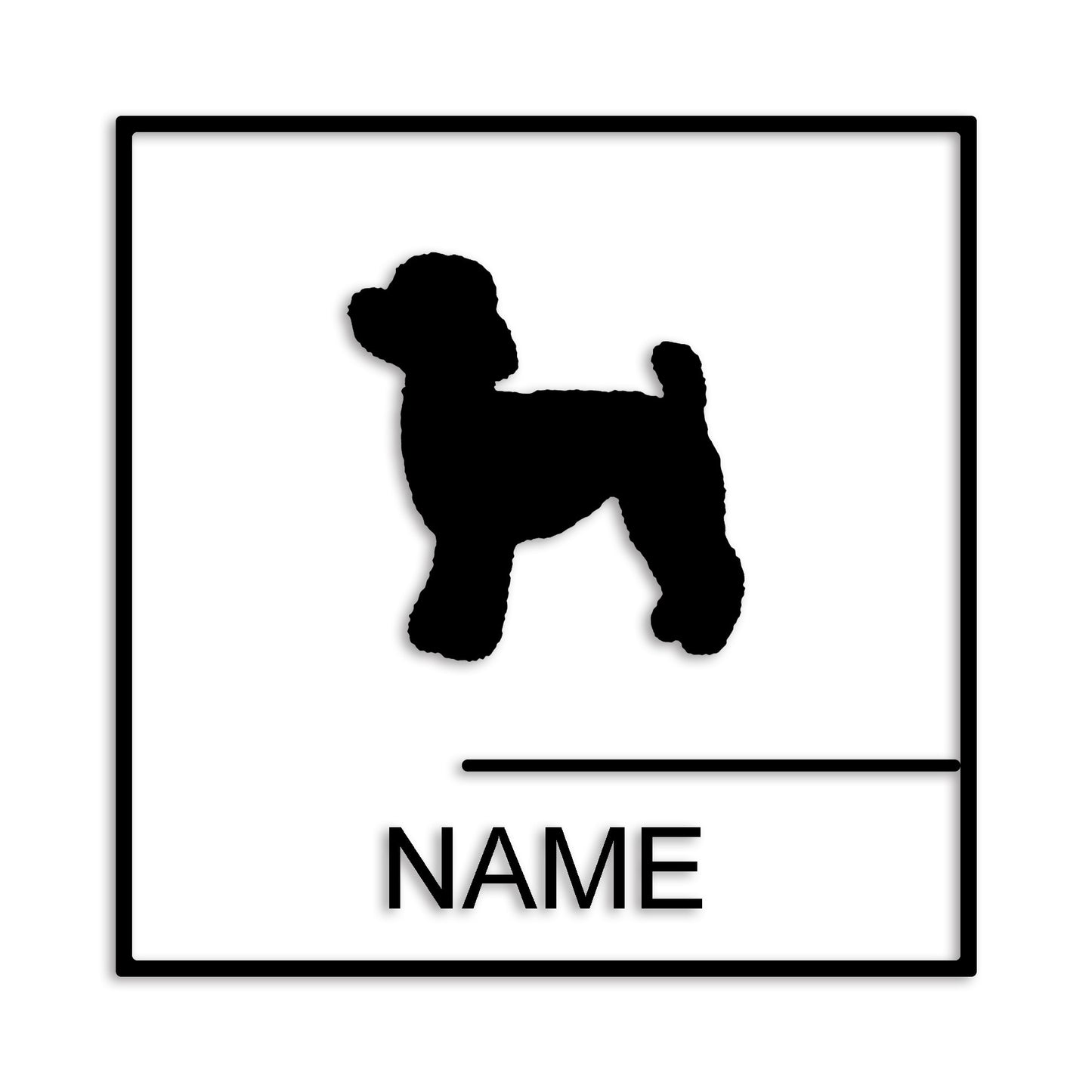 トイプードル 文字入れ可能 ペット 犬 カッティング ステッカー (st-144-56)