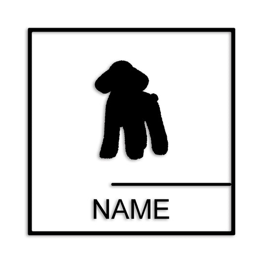 トイプードル 文字入れ可能 ペット 犬 カッティング ステッカー (st-144-60)