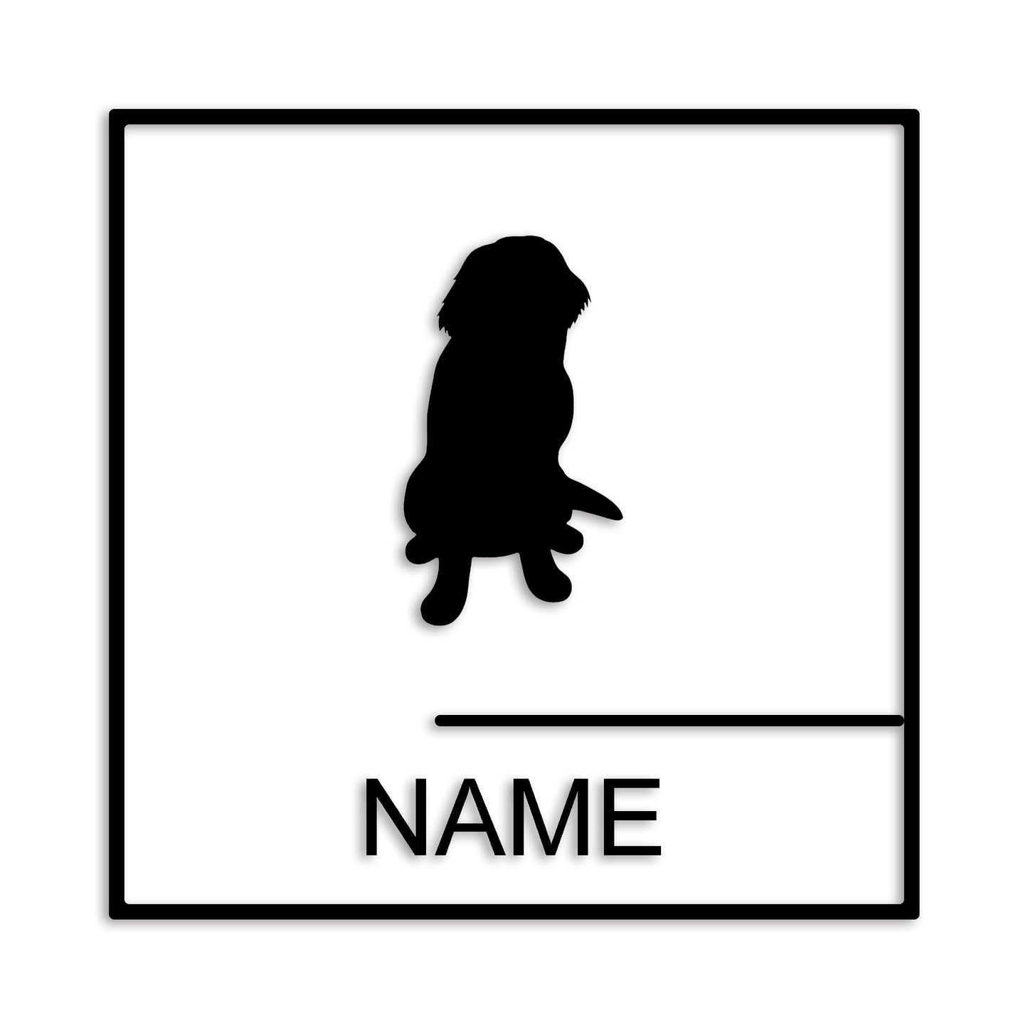 ニューファンドランド 文字入れ可能 ペット 犬 カッティング ステッカー (st-144-63)