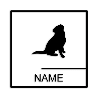 バーニーズマウンテンド 文字入れ可能 ペット 犬 カッティング ステッカー (st-144-64)