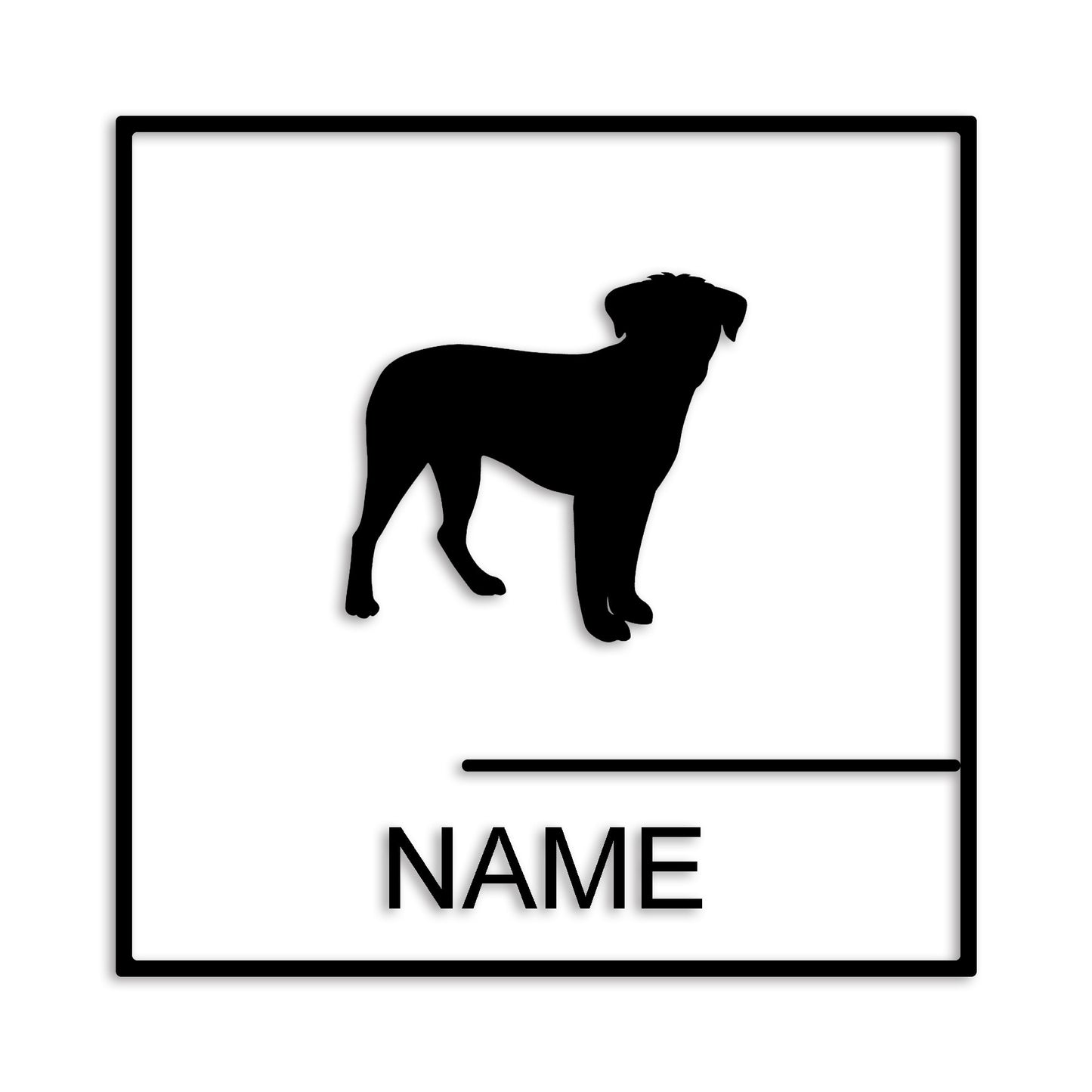 ボーダーテリア 文字入れ可能 ペット 犬 カッティング ステッカー (st-144-95)