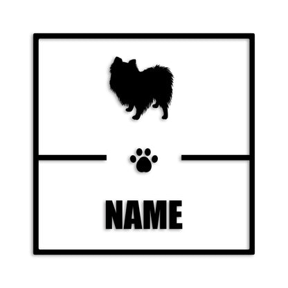 ポメラニアン 文字入れ可能 ペット 犬 カッティング ステッカー (st-145-101)