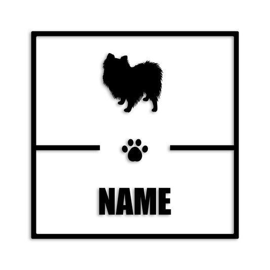 ポメラニアン 文字入れ可能 ペット 犬 カッティング ステッカー (st-145-101)