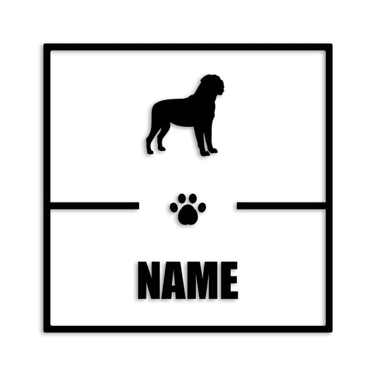 マスティフ 文字入れ可能 ペット 犬 カッティング ステッカー (st-145-103)