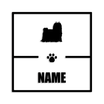 マルチーズ 文字入れ可能 ペット 犬 カッティング ステッカー (st-145-104)