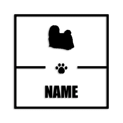 マルチーズ 文字入れ可能 ペット 犬 カッティング ステッカー (st-145-106)