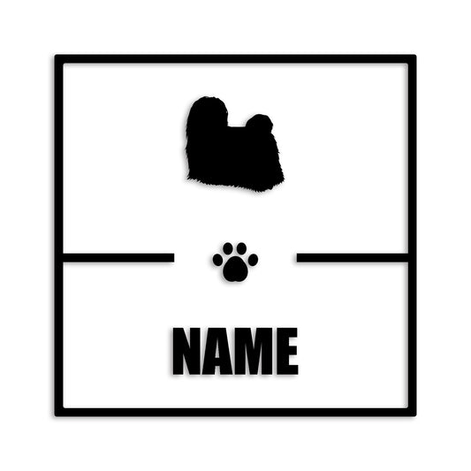 マルチーズ 文字入れ可能 ペット 犬 カッティング ステッカー (st-145-106)