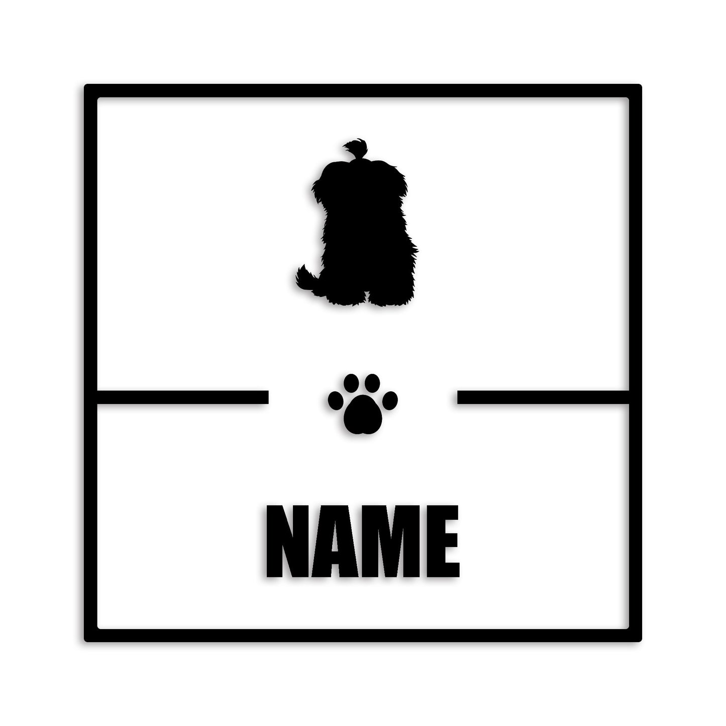 マルチーズ 文字入れ可能 ペット 犬 カッティング ステッカー (st-145-107)