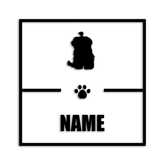 マルチーズ 文字入れ可能 ペット 犬 カッティング ステッカー (st-145-107)