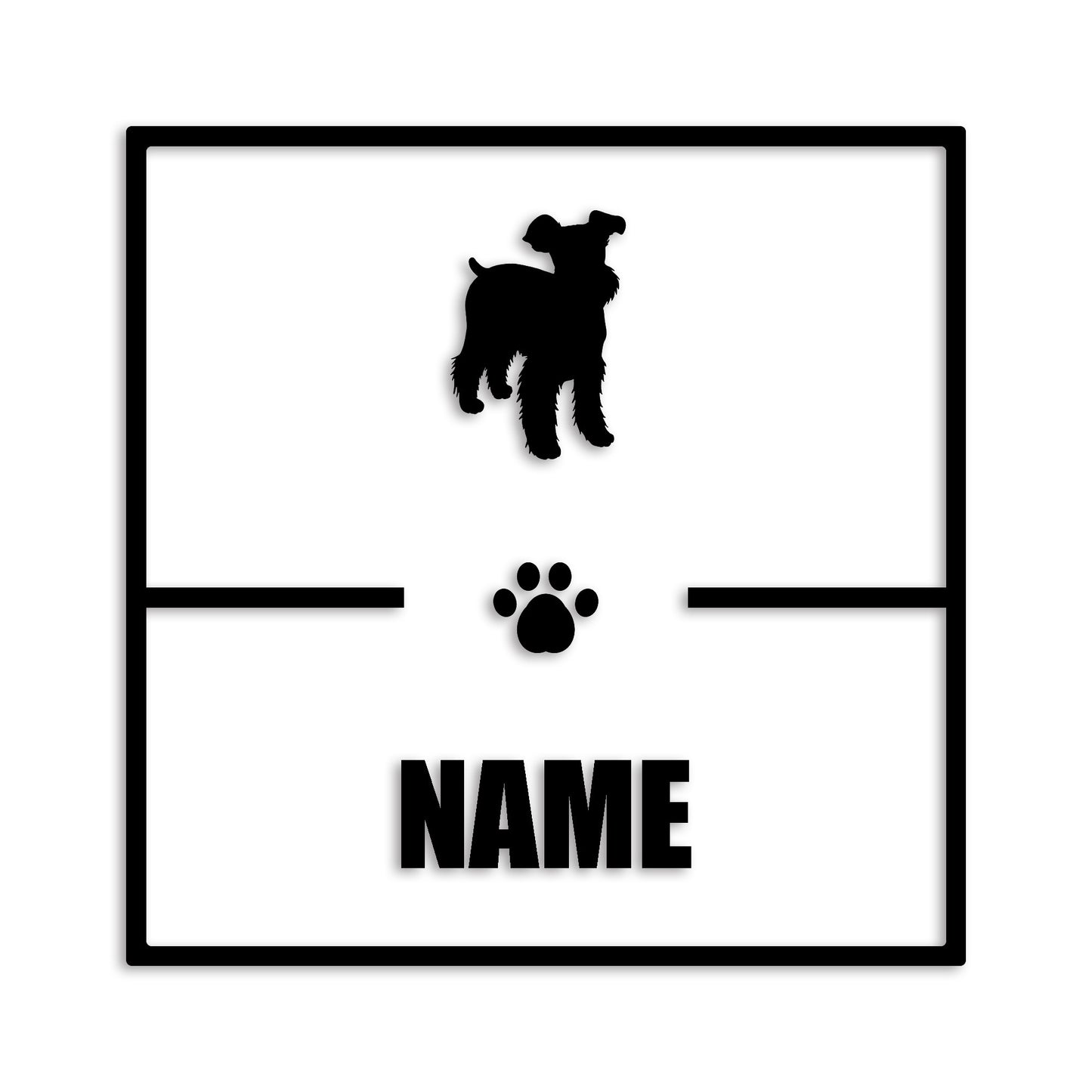 ミニチュアシュナウザー 文字入れ可能 ペット 犬 カッティング ステッカー (st-145-108)