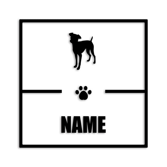 ミニチュアピンシャー 文字入れ可能 ペット 犬 カッティング ステッカー (st-145-109)