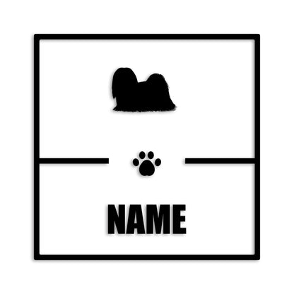 ラサアプソ 文字入れ可能 ペット 犬 カッティング ステッカー (st-145-114)