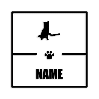 柴犬 文字入れ可能 ペット 犬 カッティング ステッカー (st-145-124)