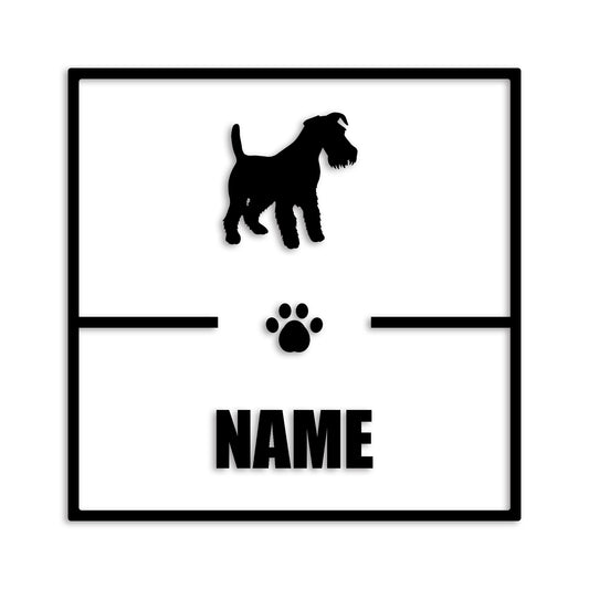 ウェルシュテリア 文字入れ可能 ペット 犬 カッティング ステッカー (st-145-13)