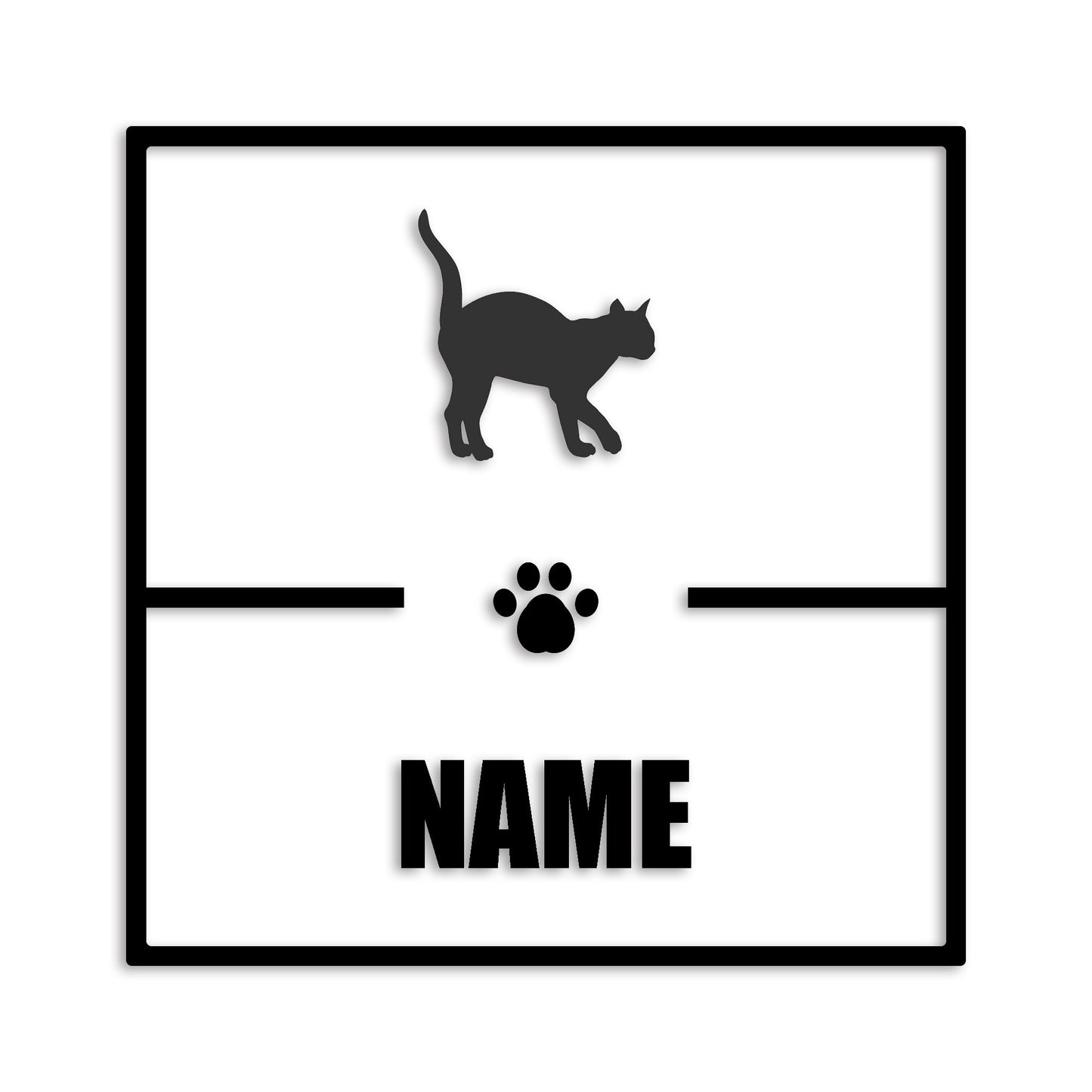 シャム猫 文字入れ可能 カッティングステッカー st-145-148