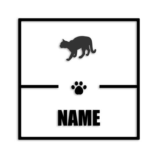 シャム猫 文字入れ可能 カッティングステッカー st-145-149