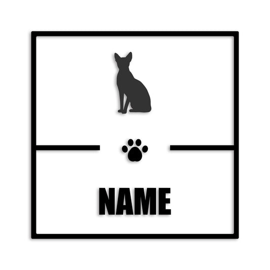 スフィンクス 文字入れ可能 ペット 猫 カッティング ステッカー (st-145-155)