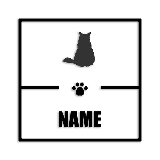 ノルウェージャンフォレストキャット 文字入れ可能 ペット 猫 カッティング ステッカー (st-145-162)