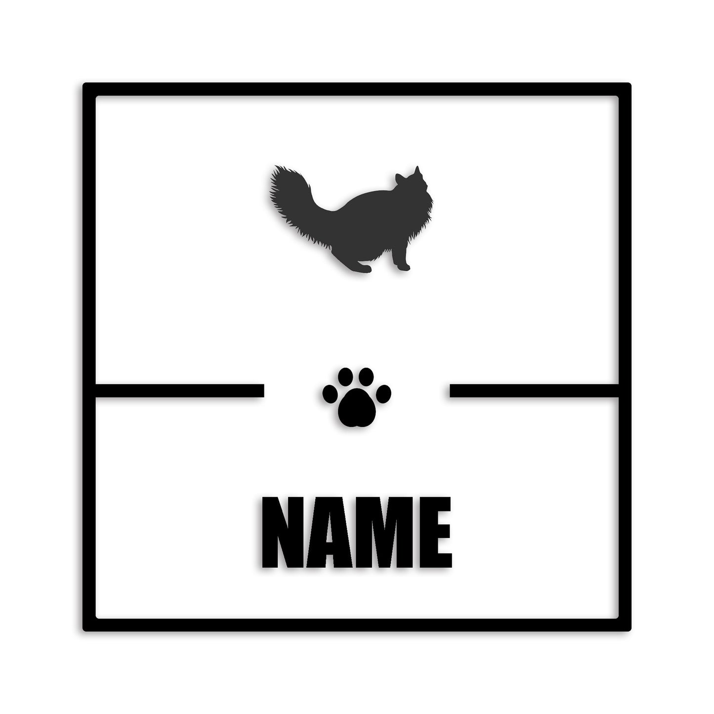 ノルウェージャンフォレストキャット 文字入れ可能 ペット 猫 カッティング ステッカー (st-145-163)