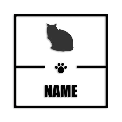 ペルシャ 文字入れ可能 ペット 猫 カッティング ステッカー (st-145-169)