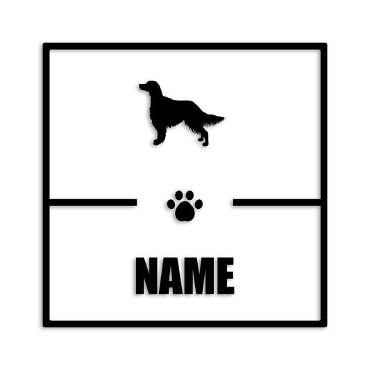 アイリッシュセッター 文字入れ可能 ペット 犬 カッティング ステッカー (st-145-2)