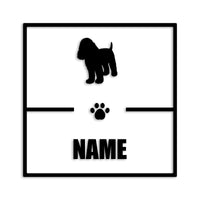 コッカースパニエル 文字入れ可能 カッティングステッカー st-145-25
