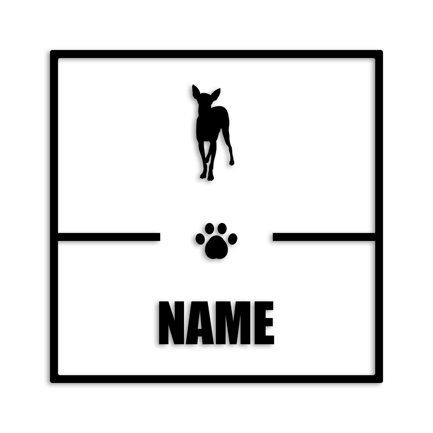 イタリアングレーハウンド 文字入れ可能 ペット 犬 カッティング ステッカー (st-145-4)