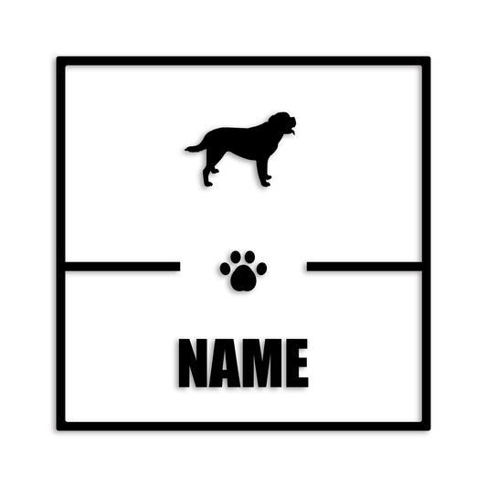 セントバーナード 文字入れ可能 ペット 犬 カッティング ステッカー (st-145-40)