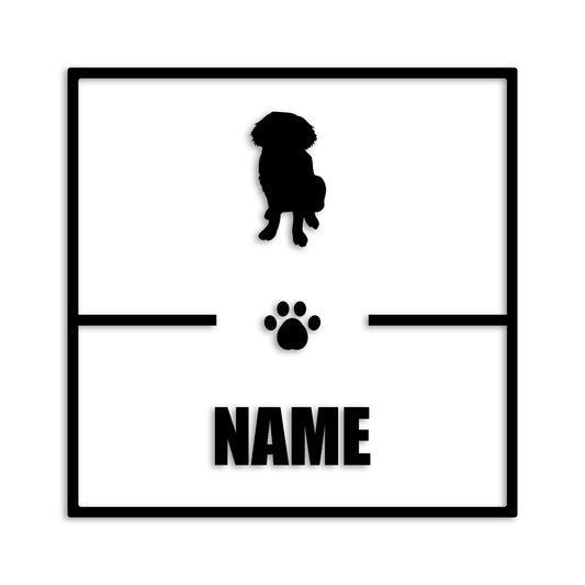 セントバーナード 文字入れ可能 ペット 犬 カッティング ステッカー (st-145-42)