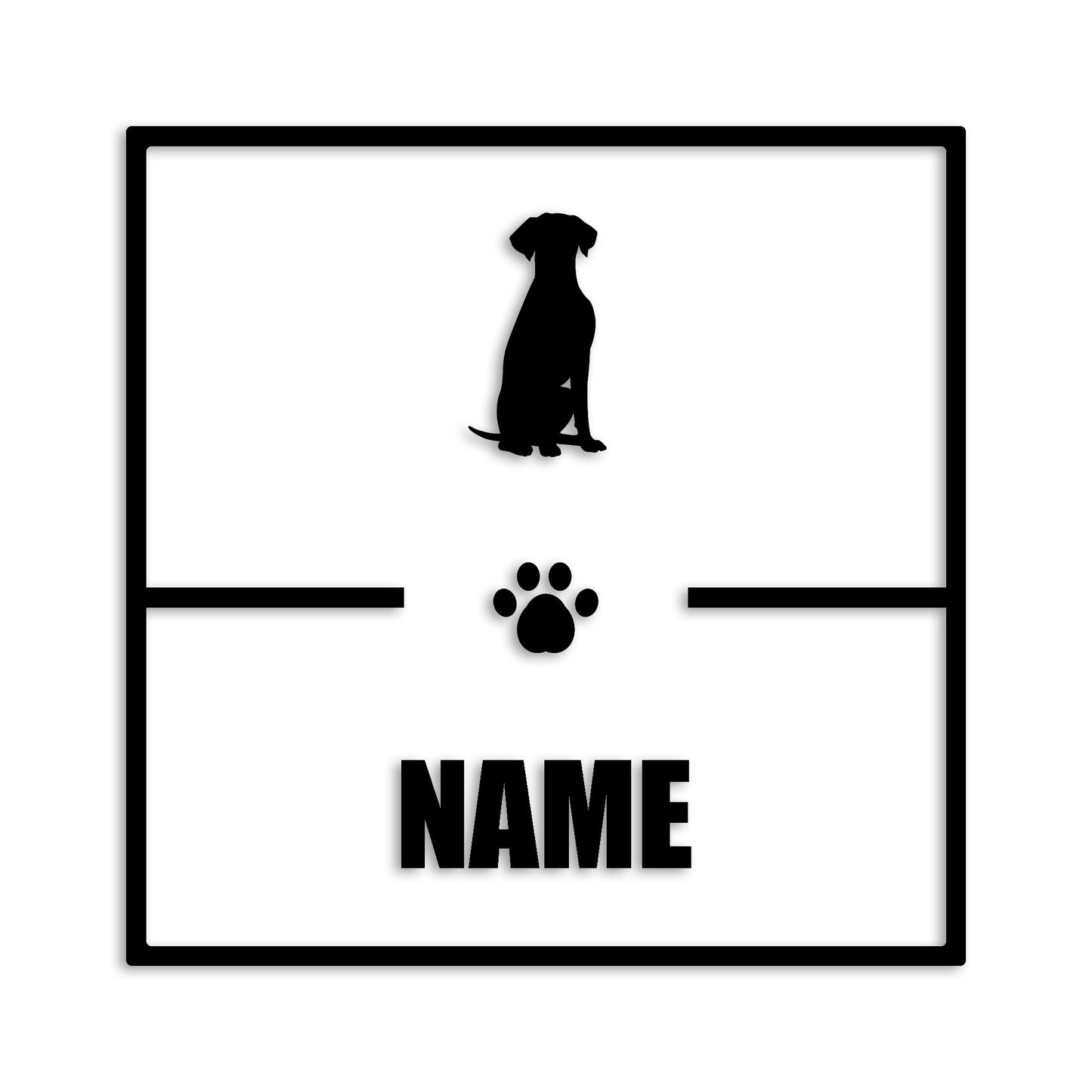 ダルメシアン 文字入れ可能 ペット 犬 カッティング ステッカー (st-145-46)