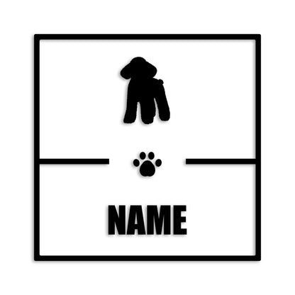 トイプードル 文字入れ可能 ペット 犬 カッティング ステッカー (st-145-60)