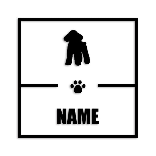 トイプードル 文字入れ可能 ペット 犬 カッティング ステッカー (st-145-60)