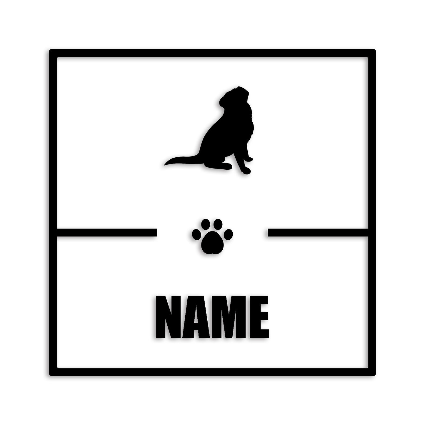 バーニーズマウンテンド 文字入れ可能 ペット 犬 カッティング ステッカー (st-145-64)