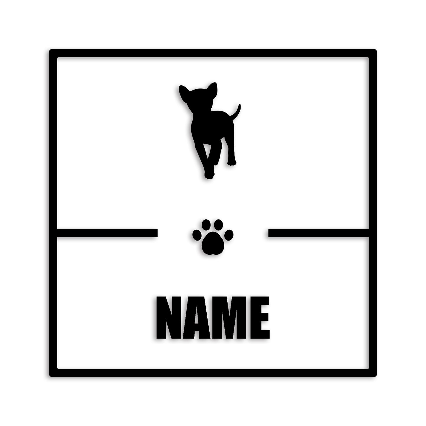 バセンジー 文字入れ可能 ペット 犬 カッティング ステッカー (st-145-71)