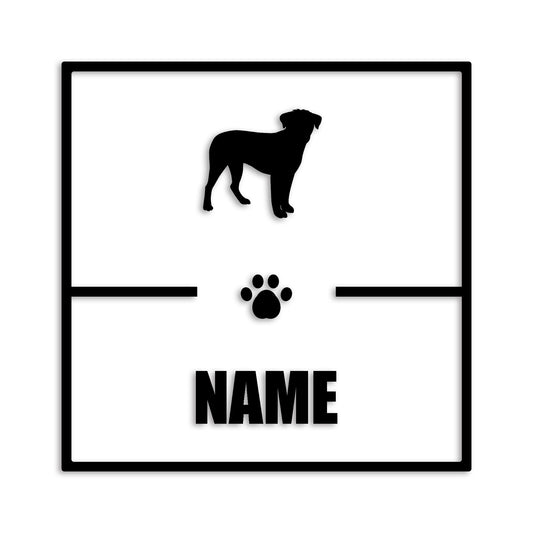 ボーダーテリア 文字入れ可能 ペット 犬 カッティング ステッカー (st-145-95)