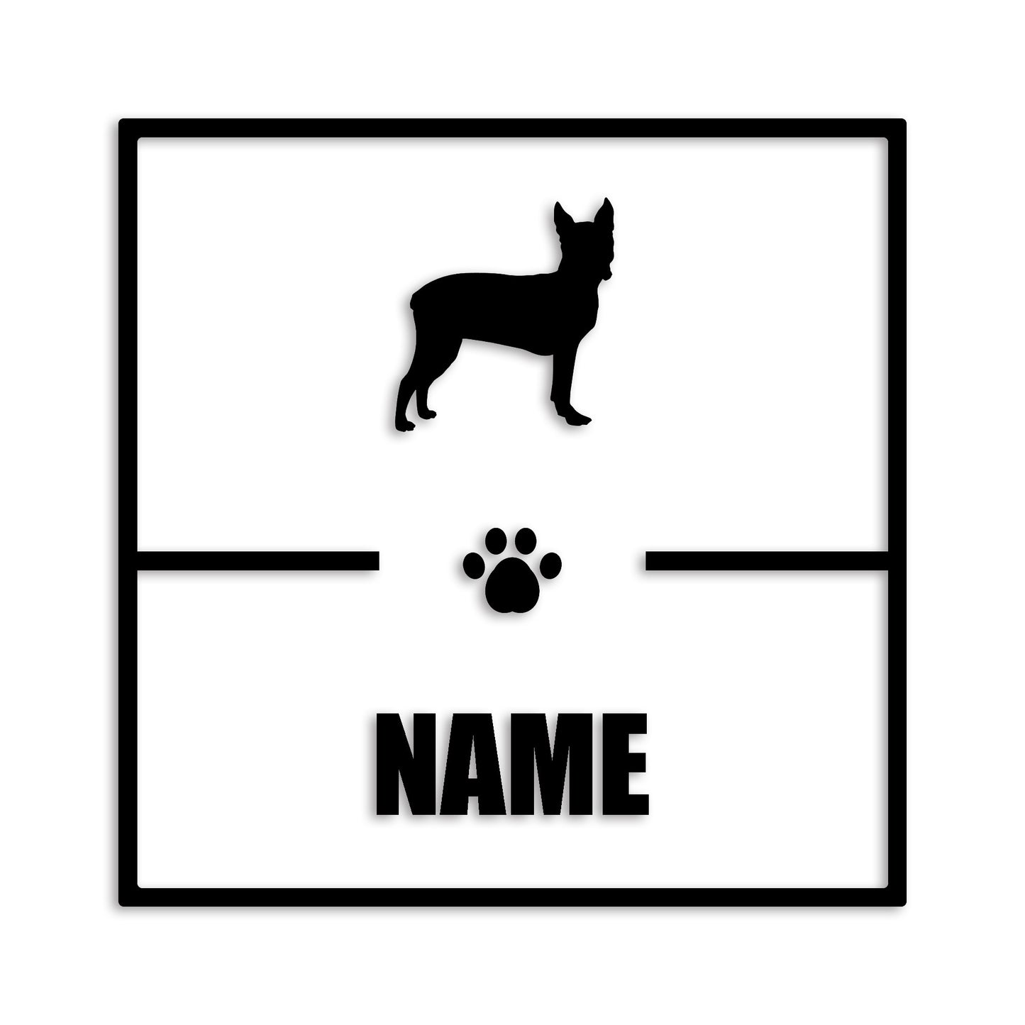 ボストンテリア 文字入れ可能 ペット 犬 カッティング ステッカー (st-145-98)