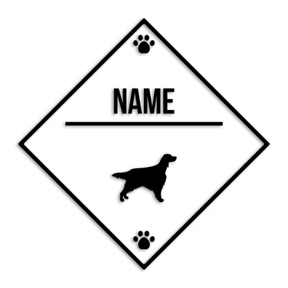 アイリッシュセッター 文字入れ可能 ペット 犬 カッティング ステッカー (st-146-1)