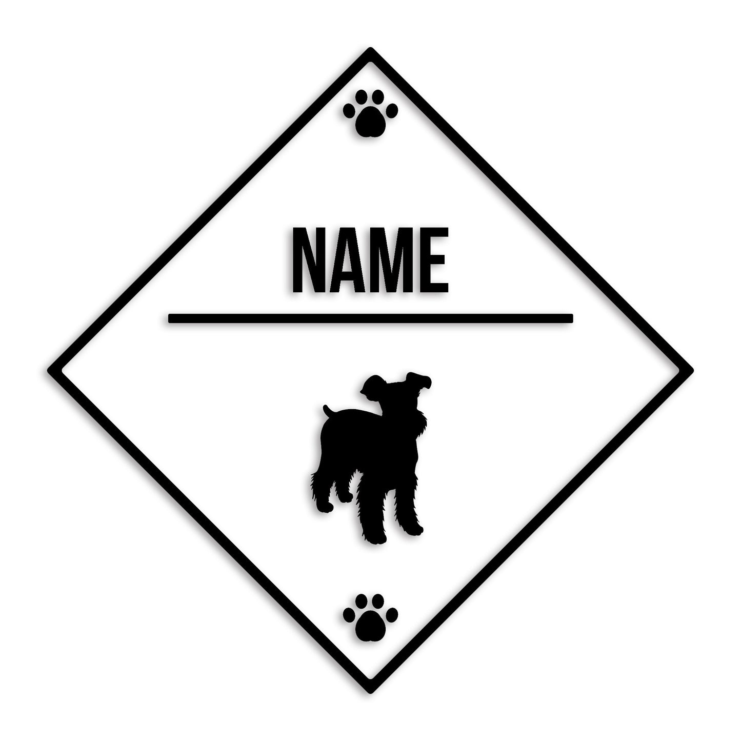 ミニチュアシュナウザー 文字入れ可能 ペット 犬 カッティング ステッカー (st-146-108)