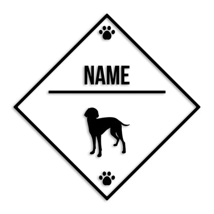 ワイマラナー 文字入れ可能 ペット 犬 カッティング ステッカー (st-146-117)