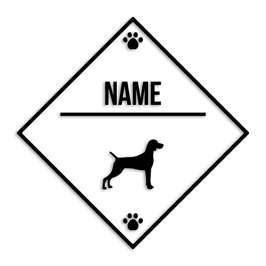 ワイマラナー 文字入れ可能 ペット 犬 カッティング ステッカー (st-146-118)