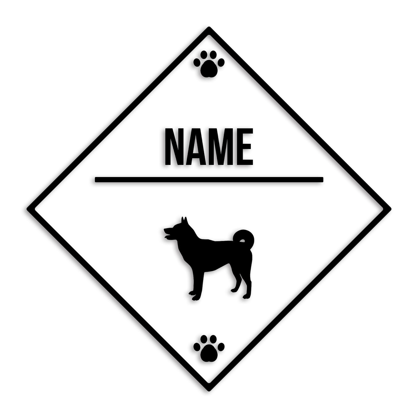 甲斐犬 文字入れ可能 ペット 犬 カッティング ステッカー (st-146-119)