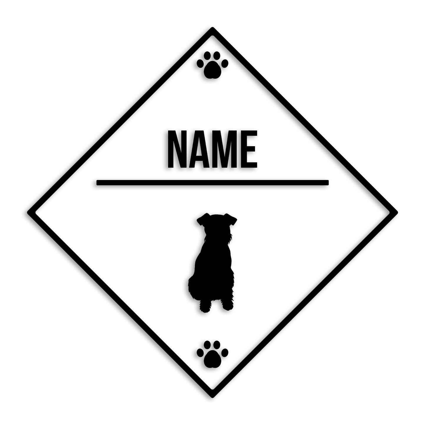 ウェルシュテリア 文字入れ可能 ペット 犬 カッティング ステッカー (st-146-12)