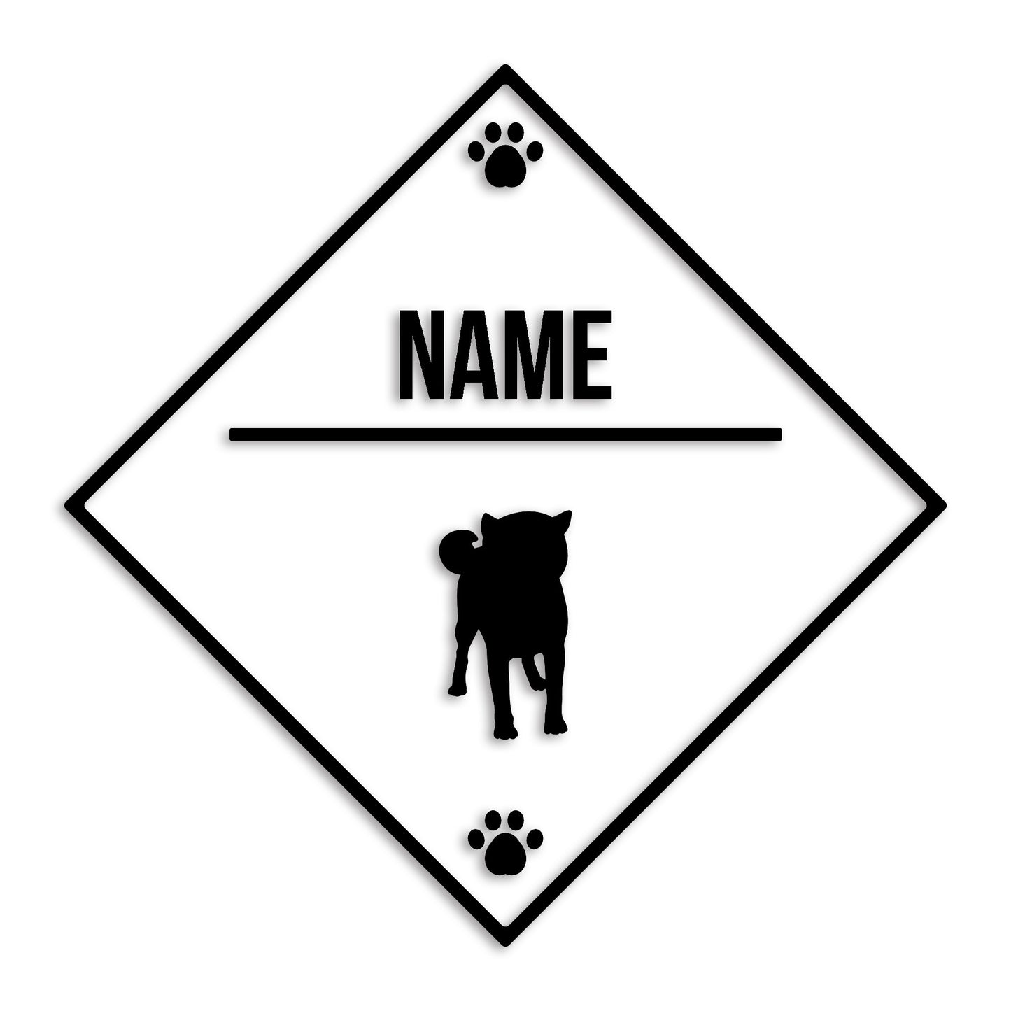 柴犬 文字入れ可能 ペット 犬 カッティング ステッカー (st-146-122)