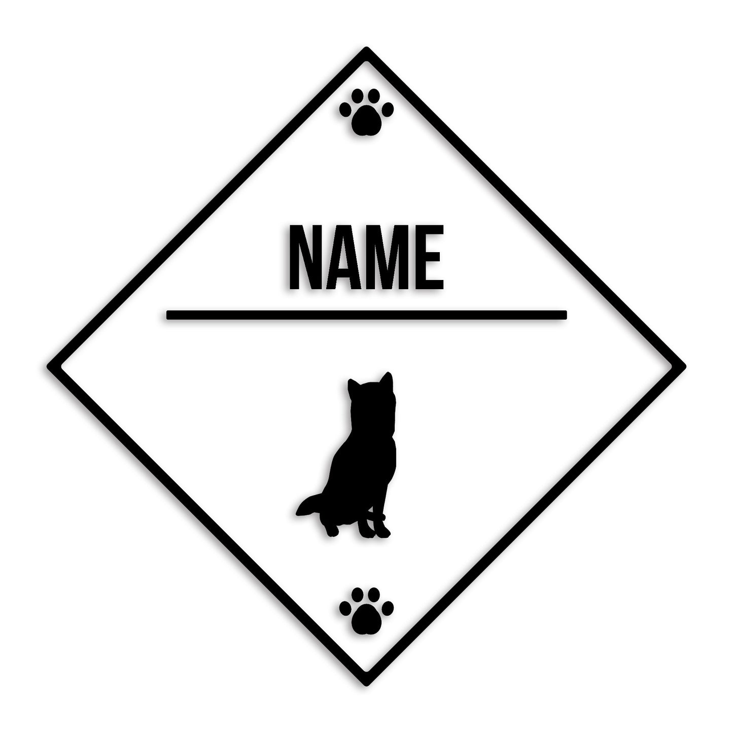 柴犬 文字入れ可能 ペット 犬 カッティング ステッカー (st-146-125)