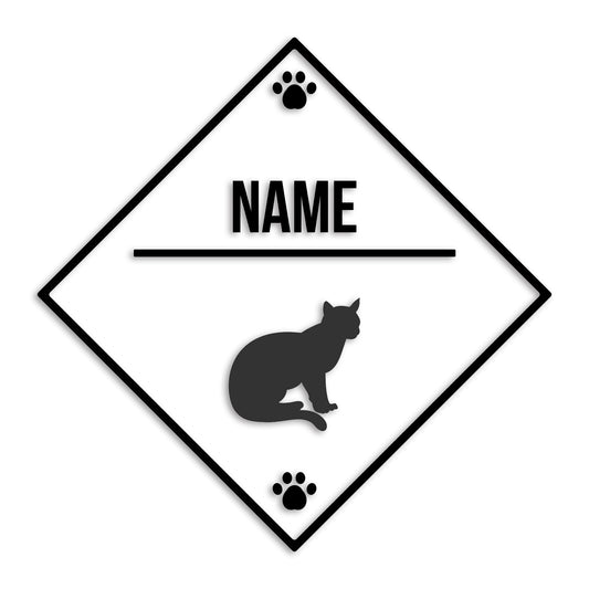 アビシニアン 文字入れ可能 ペット 猫 カッティング ステッカー (st-146-131)